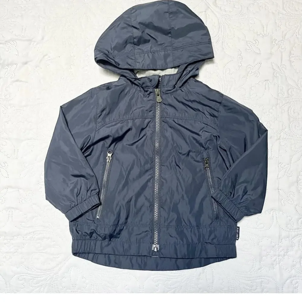 Gap Lined Windbreaker Jacket With Hood 18-24m